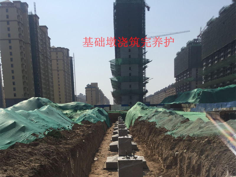 5基礎(chǔ)墩澆筑完養(yǎng)護(hù)