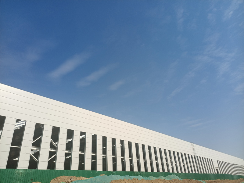 2023年  完工景縣潔凈板鋼構車間